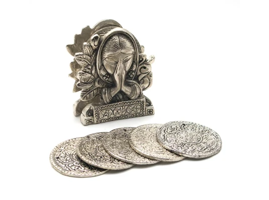 Подстаканники «Девушка» (н-р 6 шт.) металл (10.5×8.5×4 см) (Непал) купить в интернет магазине подарков ПраздникШоп