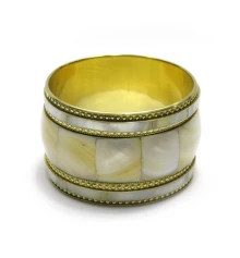 Браслет медный с перламутром (d-7 h-5 см) купить в интернет магазине подарков ПраздникШоп