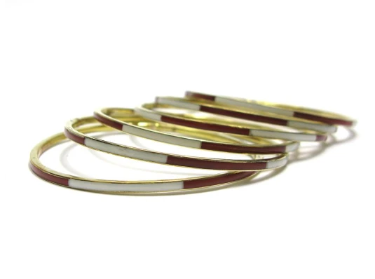 Браслеты медные с костяными вставками (н-р 6 шт.) купить в интернет магазине подарков ПраздникШоп