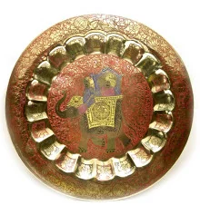 Тарелка бронзовая настенная (37 см) купить в интернет магазине подарков ПраздникШоп