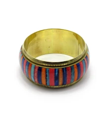 Браслет медный с цветными вставками (d-7.5 см) купить в интернет магазине подарков ПраздникШоп