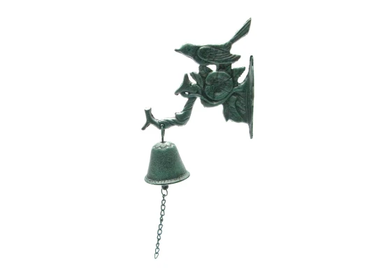 Колокольчик чугунное литье «Птица на ветке» (34×16×7 см) купить в интернет магазине подарков ПраздникШоп