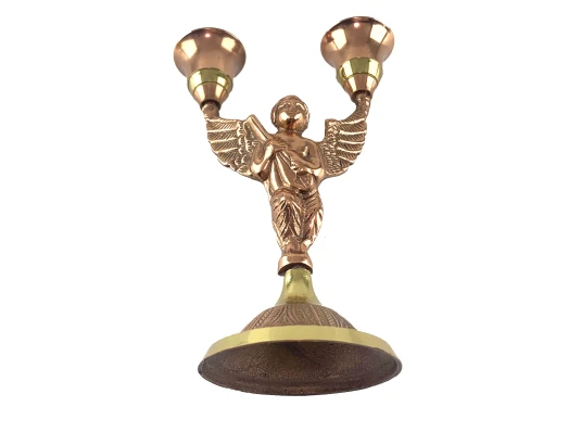 Подсвечник «Ангел» бронзовый (16×10.5×7 см) купить в интернет магазине подарков ПраздникШоп