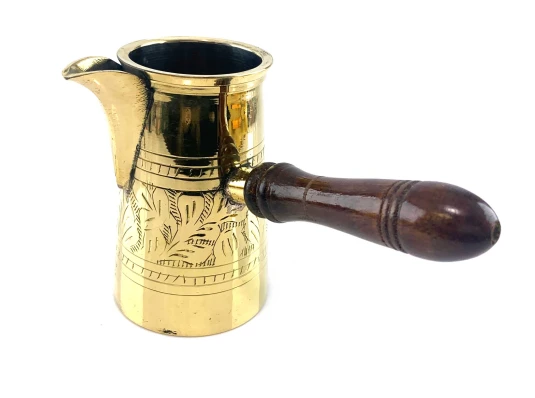 Турка бронзовая золотистая в футляре 450 мл (175×130×90 мм) купить в интернет магазине подарков ПраздникШоп