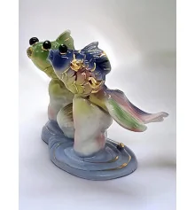 Статуэтка Золотые рыбки с ракушкой фарфор (10.5×7×5.5 см) купить в интернет магазине подарков ПраздникШоп