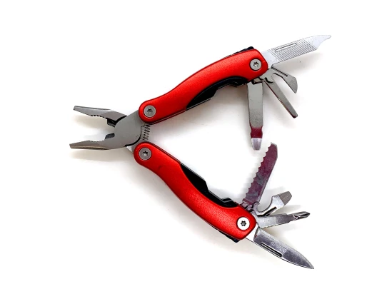Нож-плоскогубцы с набором инструментов красный (9 в1) (7×3.5×2 см) купить в интернет магазине подарков ПраздникШоп