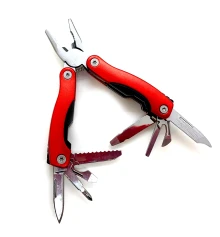 Нож-плоскогубцы с набором инструментов красный (9 в1) (7×3.5×2 см) купить в интернет магазине подарков ПраздникШоп