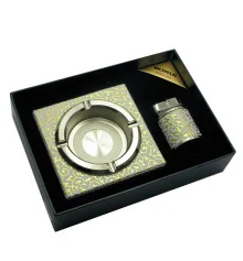 Подарочный набор (Пепепельница с зажигалкой) (21×15.5×5 см) купить в интернет магазине подарков ПраздникШоп