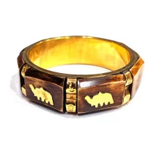 Браслет медный с костяными вставками «Слоны» купить в интернет магазине подарков ПраздникШоп