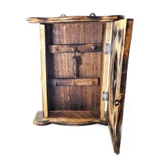 Ключница резная манговое дерево (25×21×8.5 см) купить в интернет магазине подарков ПраздникШоп