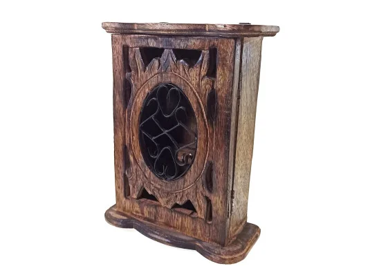 Ключница резная манговое дерево (23×17.5×8.5 см) купить в интернет магазине подарков ПраздникШоп