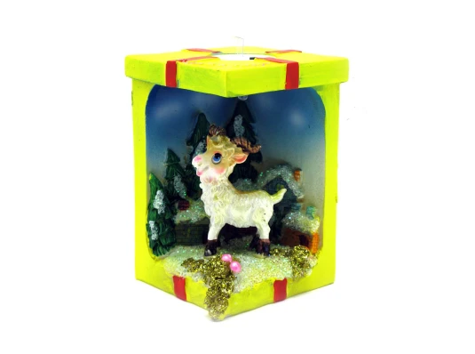 Козочка с подсветкой (11×7.5×7.5 см) купить в интернет магазине подарков ПраздникШоп