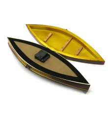 Ключница «Лодка с часами» (фото 13×18 см) (49.5×15×10 см) купить в интернет магазине подарков ПраздникШоп