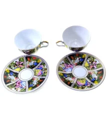 Сервиз фарфор сердце (2JBS138) 2 чашки +2 блюдца (210 мл) (h-6 см купить в интернет магазине подарков ПраздникШоп