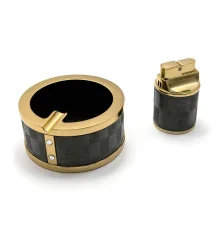 Подарочный набор (Пепепельница с зажигалкой) (17×12×5 см) купить в интернет магазине подарков ПраздникШоп