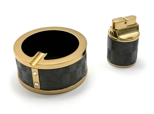 Подарочный набор (Пепепельница с зажигалкой) (17×12×5 см) купить в интернет магазине подарков ПраздникШоп