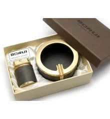 Подарочный набор (Пепепельница с зажигалкой) (17×12×5 см) купить в интернет магазине подарков ПраздникШоп