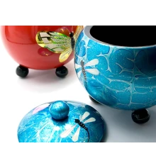 Шкатулка круглая (14×13×13 см) (Вьетнам) купить в интернет магазине подарков ПраздникШоп