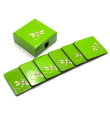 Шкатулка с подстаканниками набор 6 шт. (11×11×4.5 см) (Вьетнам) купить в интернет магазине подарков ПраздникШоп