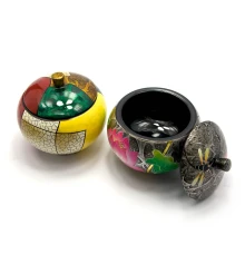 Шкатулка круглая (8.5×10×10 см) (Вьетнам) купить в интернет магазине подарков ПраздникШоп