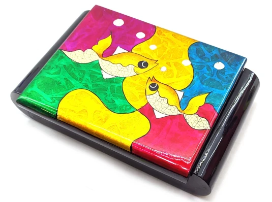 Шкатулка с зеркалом «Рыбы» (24×16.5×6 см) (Вьетнам) купить в интернет магазине подарков ПраздникШоп