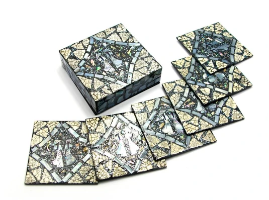 Шкатулка с подстаканниками (12×12×4 см) (Вьетнам) купить в интернет магазине подарков ПраздникШоп