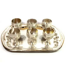 Рюмки бронзовые цветные (н-р 6 шт./30мл)(h-6) (17×19.5×5.5 см) купить в интернет магазине подарков ПраздникШоп