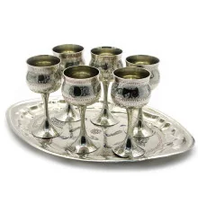 Рюмки бронзовые цветные (h-11 см) (н-р 6 шт./50мл) купить в интернет магазине подарков ПраздникШоп