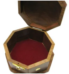 Шкатулка розовое дерево 8 граней (15×15×10 см) (5«*5») купить в интернет магазине подарков ПраздникШоп