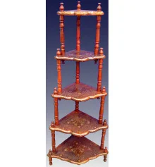 Этажерка 5 полок розовое дерево (155×59×43 см) купить в интернет магазине подарков ПраздникШоп