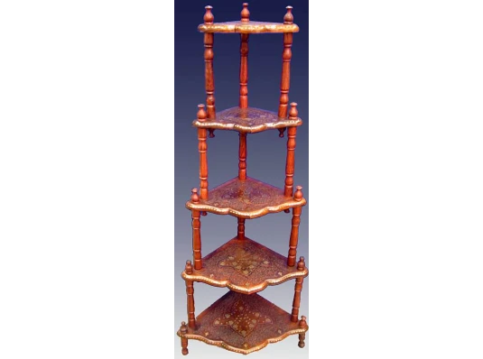 Этажерка 5 полок розовое дерево (155×59×43 см) купить в интернет магазине подарков ПраздникШоп