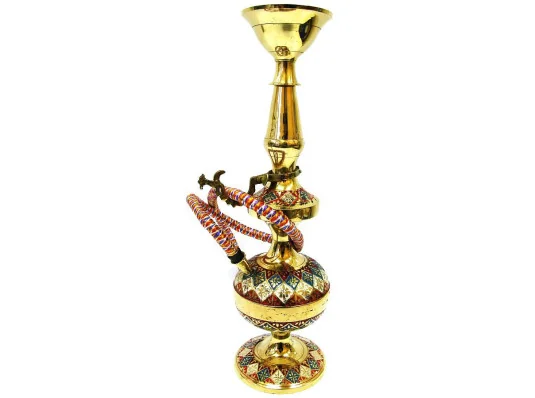 Кальян бронзовый цветной (1 персона) (40 см) купить в интернет магазине подарков ПраздникШоп