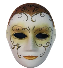 Маска карнавальная Венецианская папье-маше (25 см) B купить в интернет магазине подарков ПраздникШоп