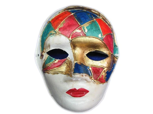 Маска карнавальная Венецианская папье-маше (25 см) C купить в интернет магазине подарков ПраздникШоп