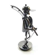 Техно-арт «Рыбак с рыбой» металл (20×14×8 см) купить в интернет магазине подарков ПраздникШоп