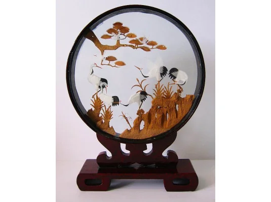 Пробковая скульптура восточное искусство (B04) (20×27 см) купить в интернет магазине подарков ПраздникШоп