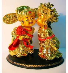 Дети пара «Золото» (17×19×16 см) купить в интернет магазине подарков ПраздникШоп