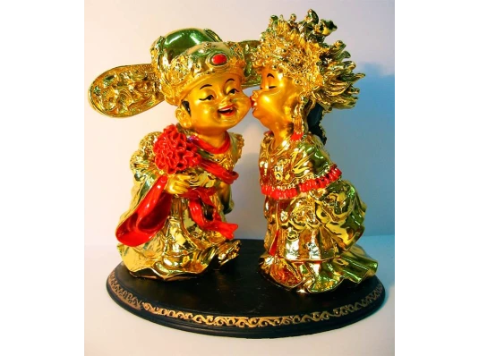 Дети пара «Золото» (17×19×16 см) купить в интернет магазине подарков ПраздникШоп