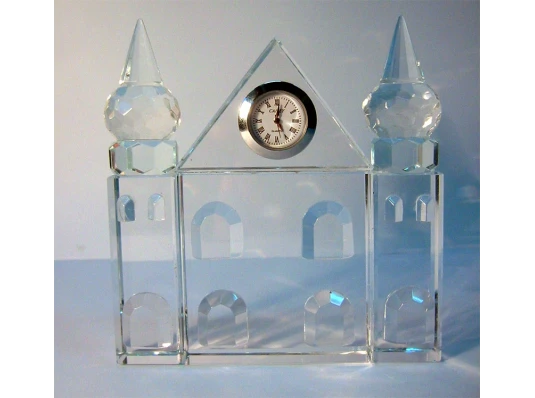 Дворец хрустальный с часами (12.5×12×2) купить в интернет магазине подарков ПраздникШоп