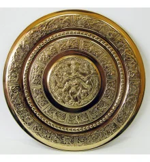Тарелка настенная бронзовая «Танцующий Шива» (d-31 см) купить в интернет магазине подарков ПраздникШоп