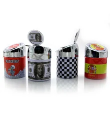 Пепельница металлическая с рисунком (10×6.5×6.5 см) купить в интернет магазине подарков ПраздникШоп