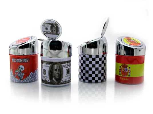 Пепельница металлическая с рисунком (10×6.5×6.5 см) купить в интернет магазине подарков ПраздникШоп