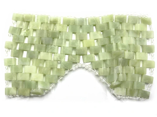 Массажер нефритовый для лица (прямоугольные вставки) (27×14 см) купить в интернет магазине подарков ПраздникШоп