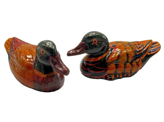 Утки мандаринки цветные пара (13 см) купить в интернет магазине подарков ПраздникШоп