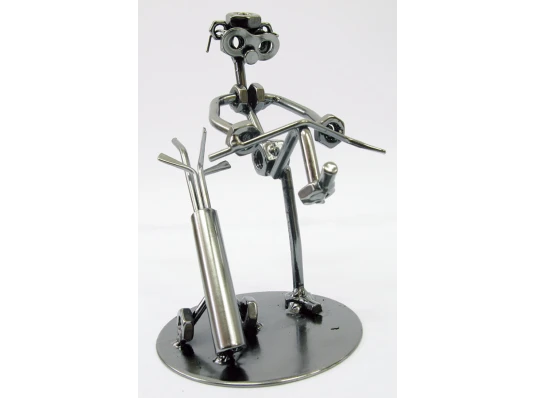 Техно-арт «Игрок в гольф» металл (15×11×11 см) купить в интернет магазине подарков ПраздникШоп