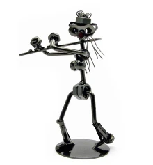 Техно-арт «Флейтистка» металл (18×13×8 см) купить в интернет магазине подарков ПраздникШоп