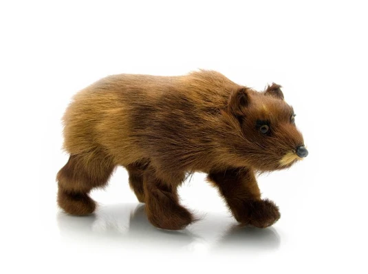 Медведь (натуральный мех) (22×11×7 см) купить в интернет магазине подарков ПраздникШоп