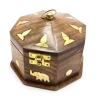 Шкатулка рожеве дерево (8 граней) (14×14×9 см) (6 «х6»)