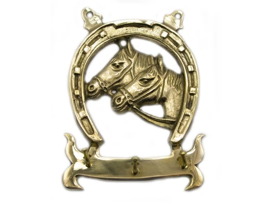 Вешалка Подкова бронза (13.8×10.5×2 см) желтый купить в интернет магазине подарков ПраздникШоп