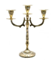 Подсвечник бронзовый с перламутром на 3 свечи (25×21×9 см) (470 г) купить в интернет магазине подарков ПраздникШоп